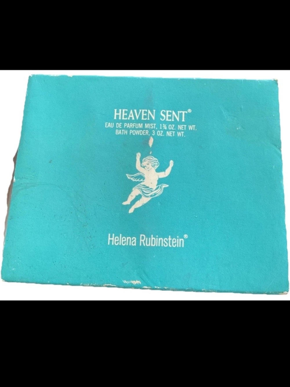Helena Rubinstein Heaven Sent Boxed Set Eau De Parfum 1.75 Bath Powder NEW Vtg